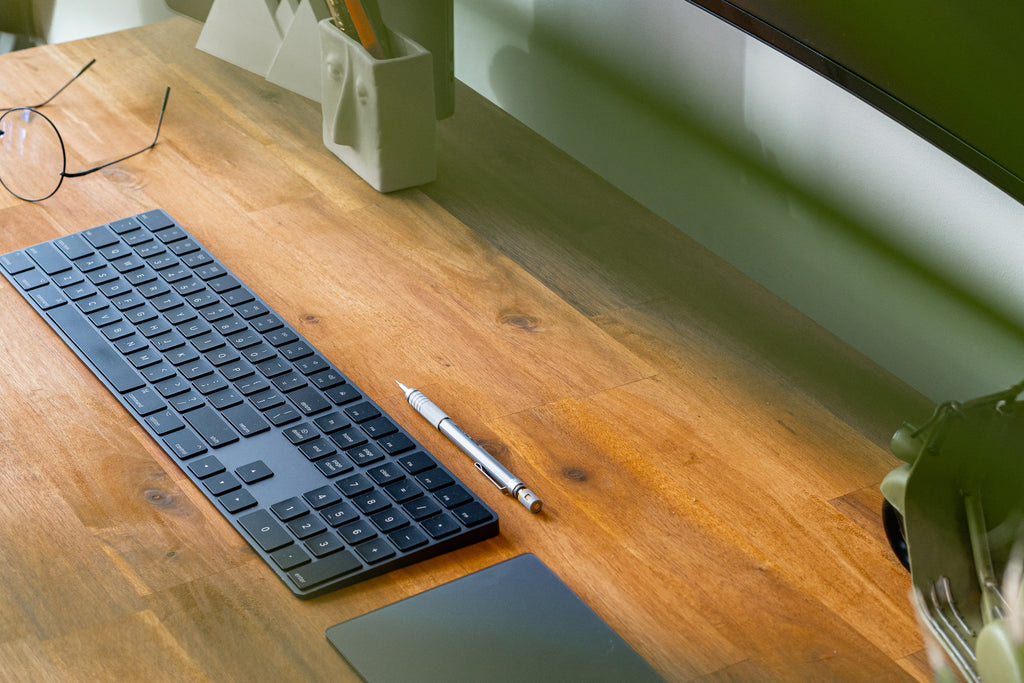 Bloom Passion Desk | Natural Wood Minimalist Industrial Home Office Desk - Bloom Lifestyle